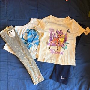 Nike Blue and White Graphic Tee Set